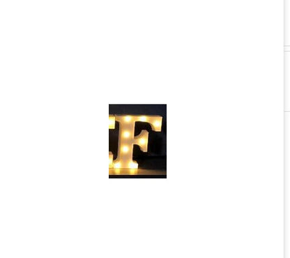 Luminous LED Letter Number Night Light English Alphabet Number Battery Lamp Romantic Wedding Christmas Party Decoration