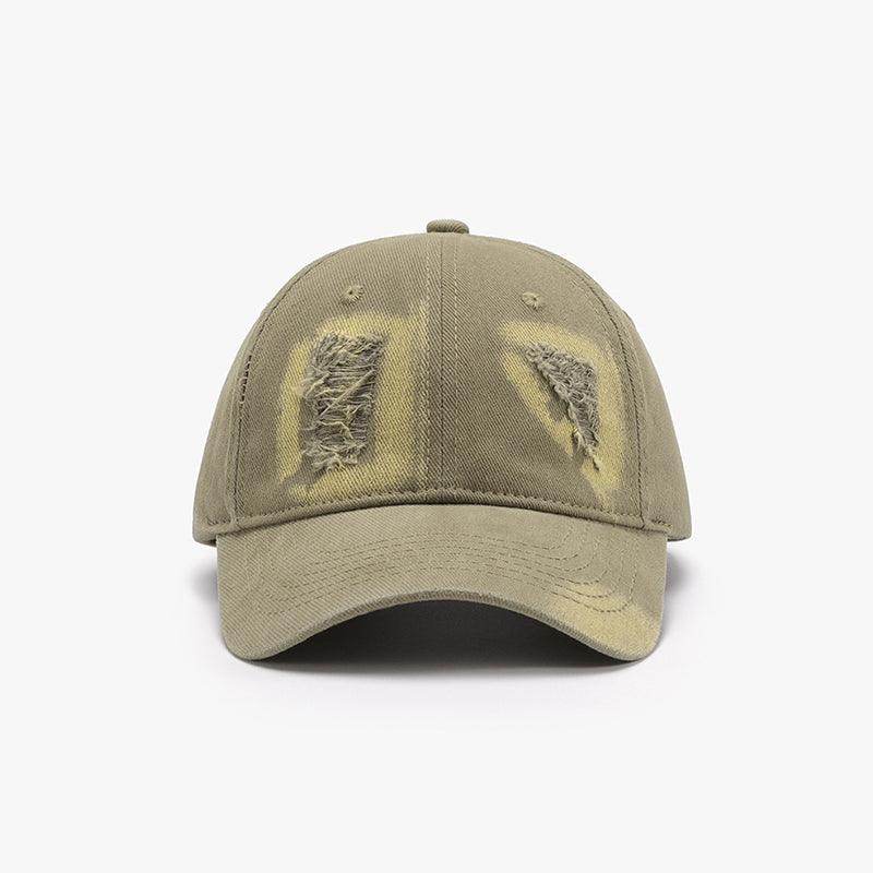 Distressed Cotton Baseball Cap for Casual Style and Comfort