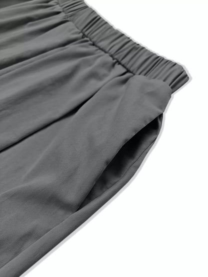 Wide Leg Pleated Detail Pants