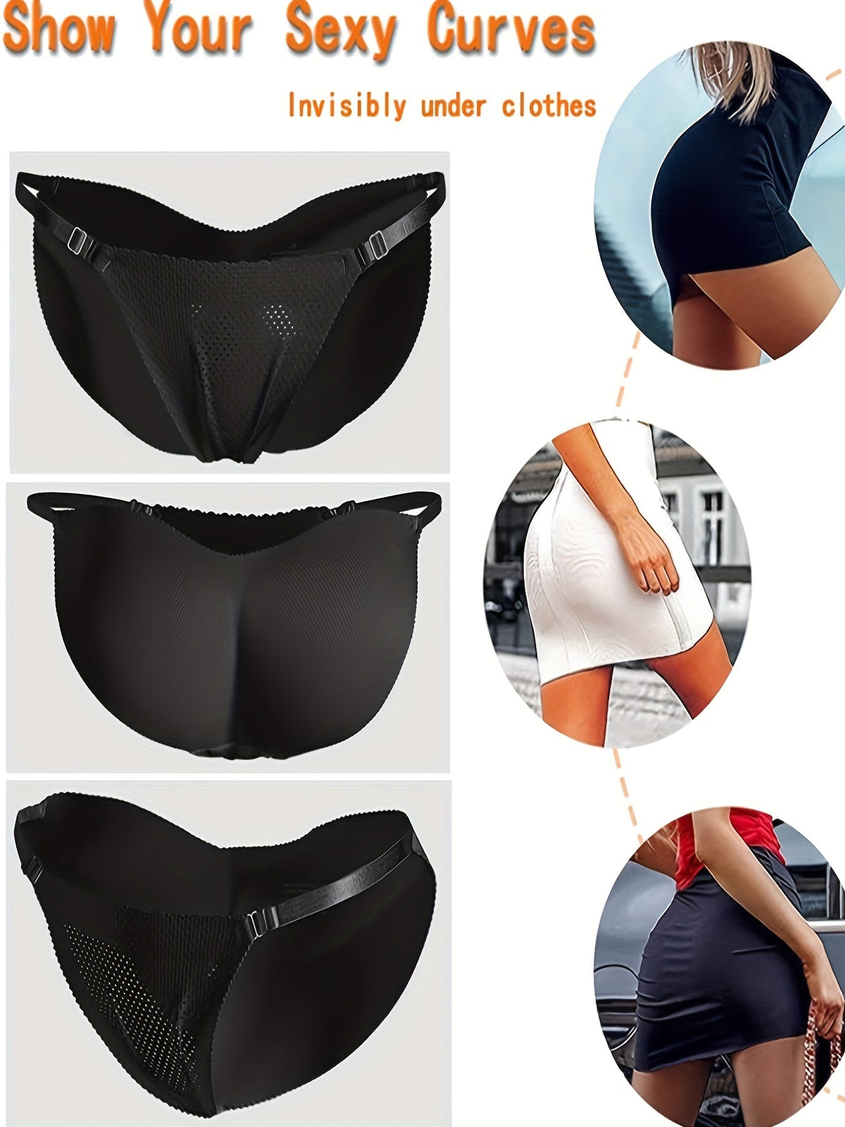 Invisible Boost Fake Butt Lifting Bikini Panties for Women – Ultra-Thin Breathable and Seamless Women&