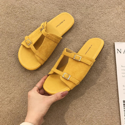Summer Outdoor New-style Retro Flat-heeled Sandals