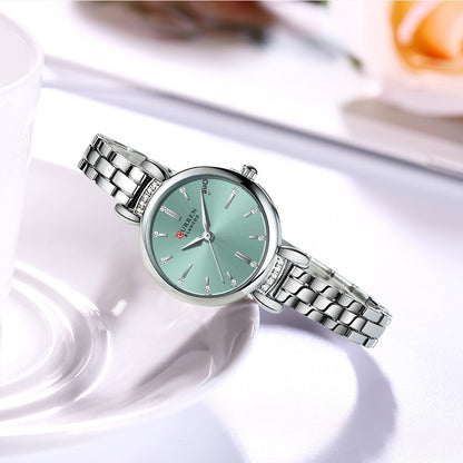 Waterproof Round Casual Womens Bracelet Watch