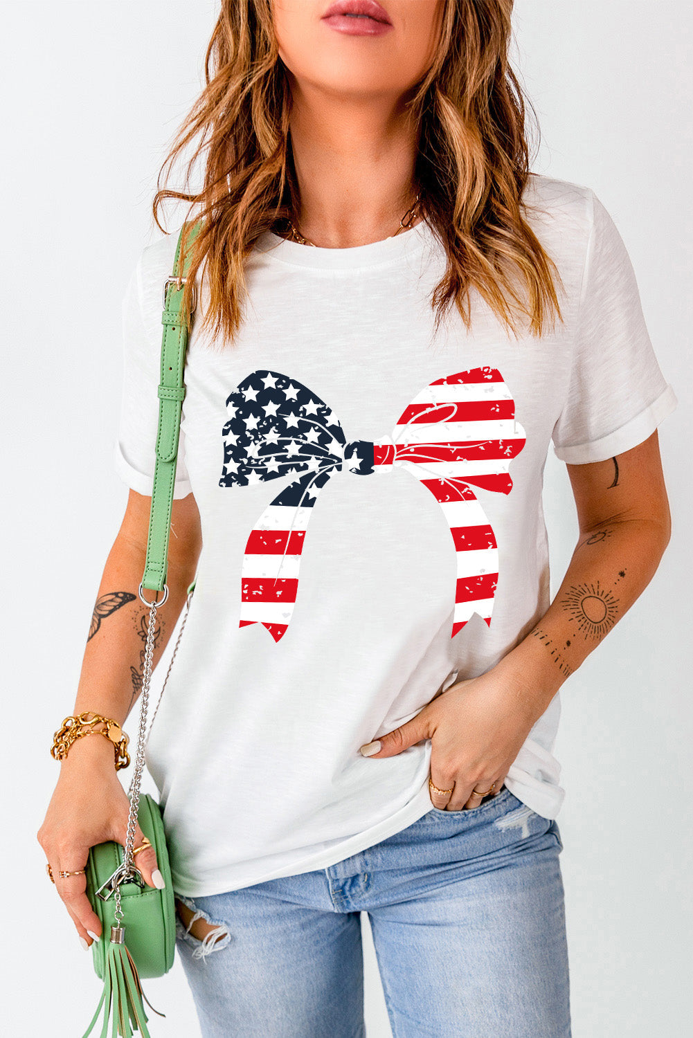 Patriotic Bow Tee