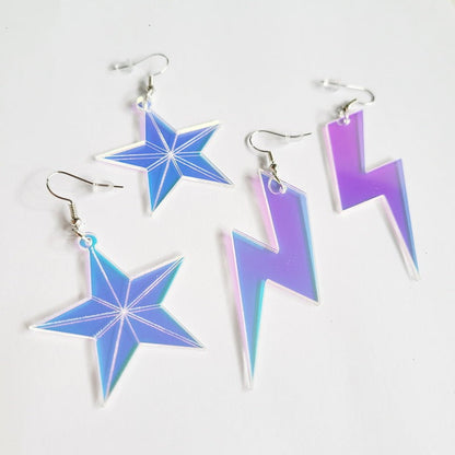 Color-Changing Acrylic Hollow Stud Earrings