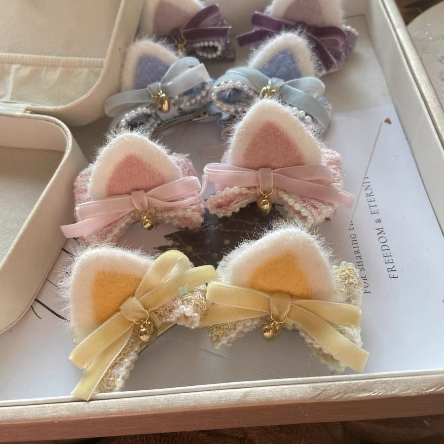 Cute Cat-ear Bow Hair Clip