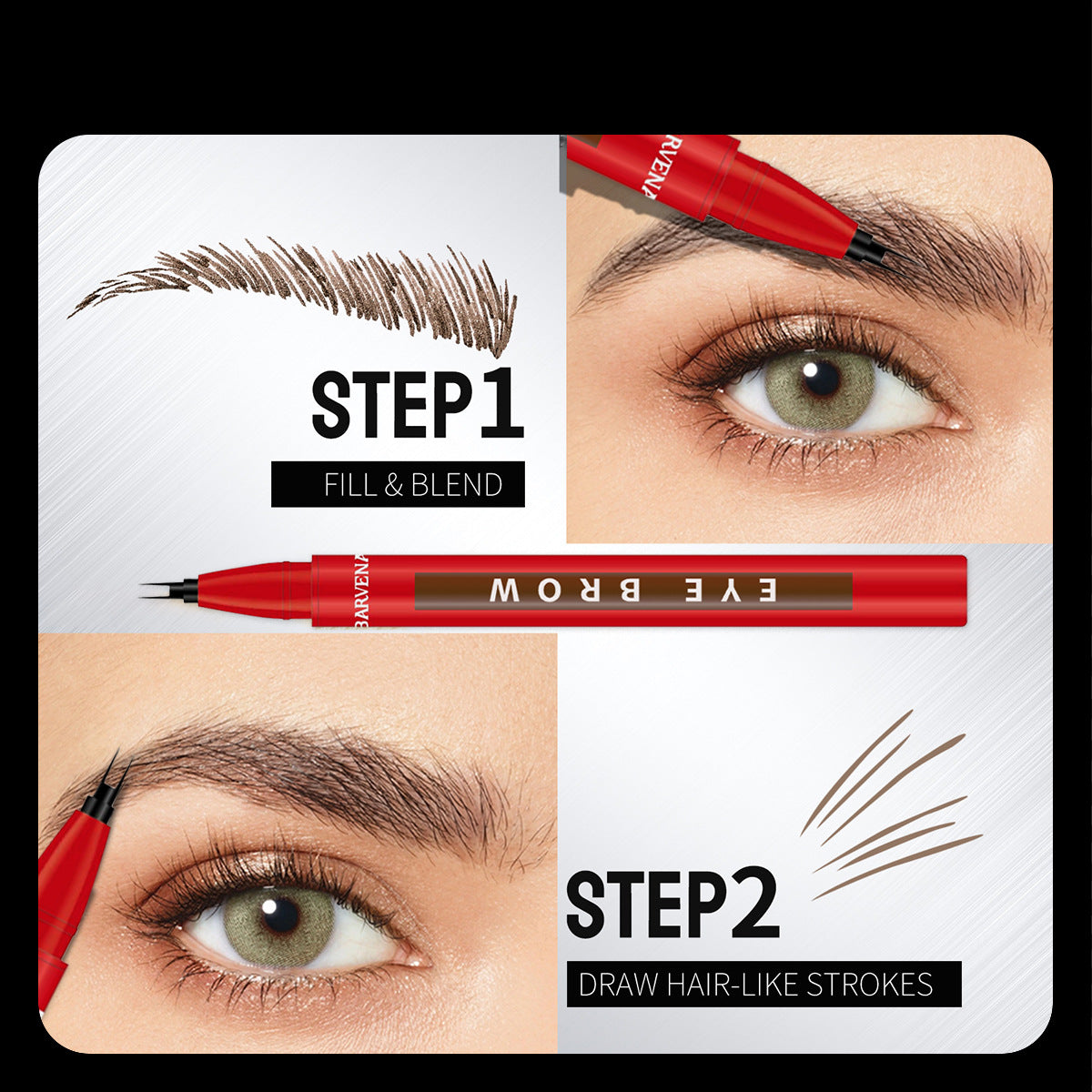Double-headed Pen Outline Brow Cream Shaping Eyebrow Pencil