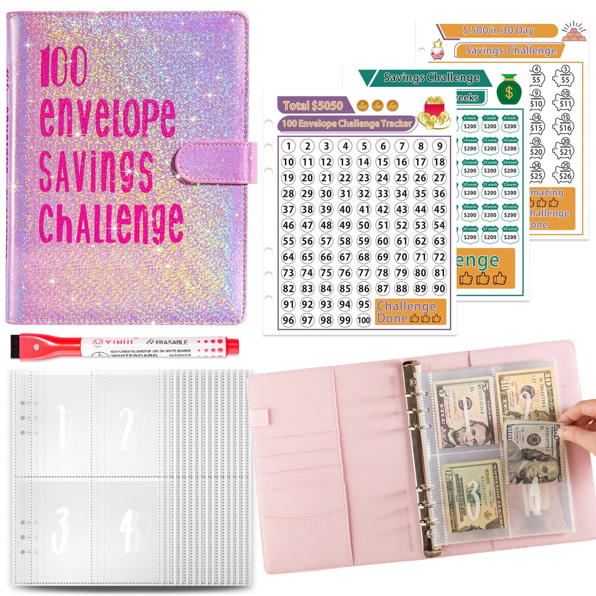 5A Money Saving Challenge Planner