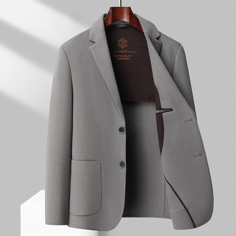 Simple Business-Casual Double-Faced Wool Coat