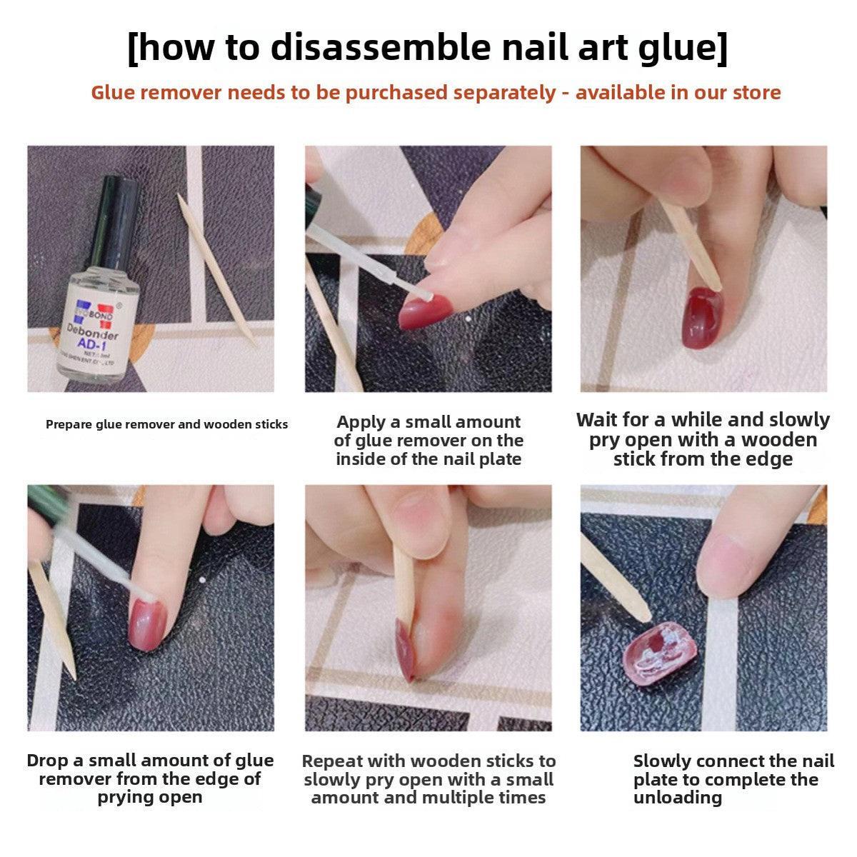 1044- Handmade press on nails fake nails removable Handmade Drawing Nails