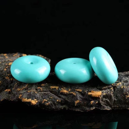 High Porcelain Turquoise Bread Ring Safety Buckle