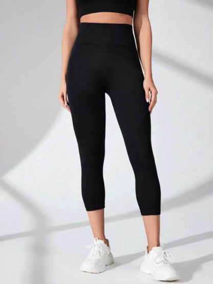High Waist Cropped Active Leggings for Ultimate Comfort