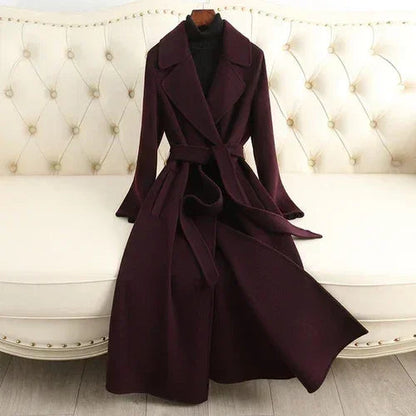 Autumn &amp; Winter Temperament Korean Wool Coat for Women – Elegant &amp;