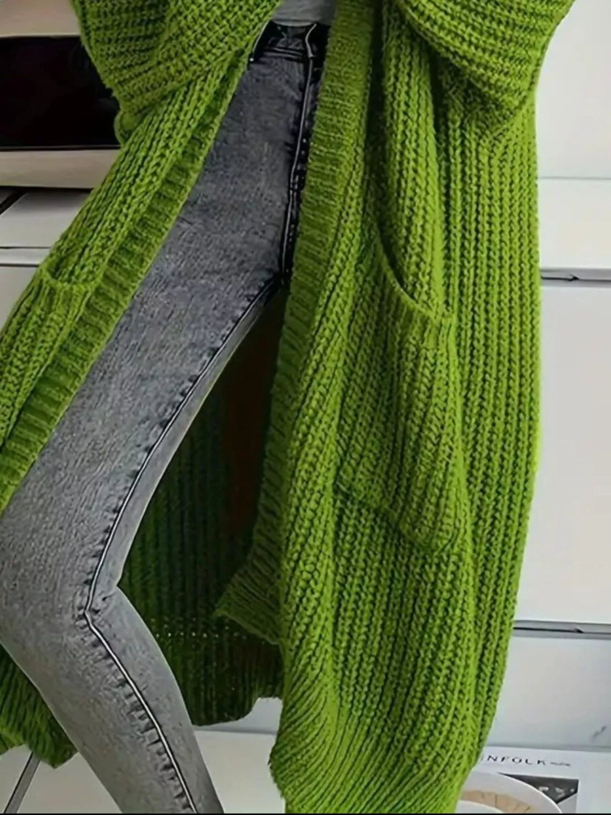 Oversized Long Sleeve Longline Cardigan