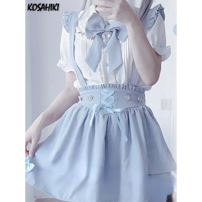 Sweet Fairy Kei Ribbon Blouse