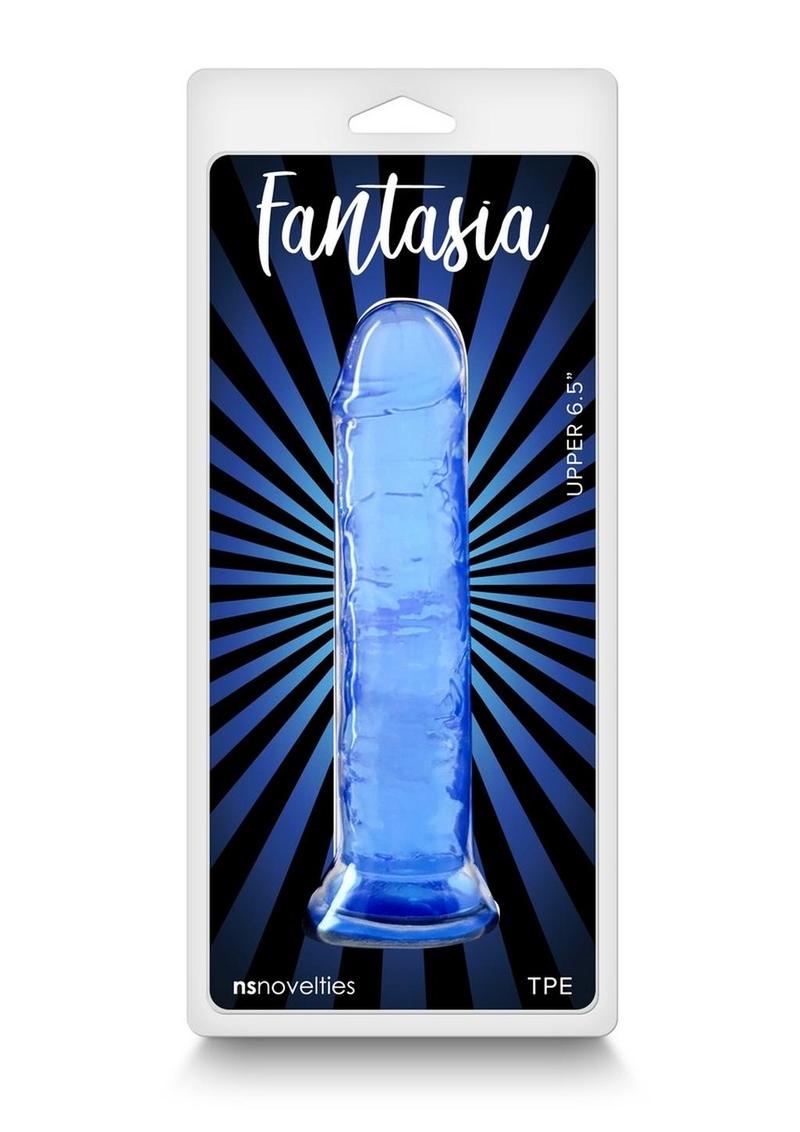 Fantasia Upper Smooth Designed Blue Dildo