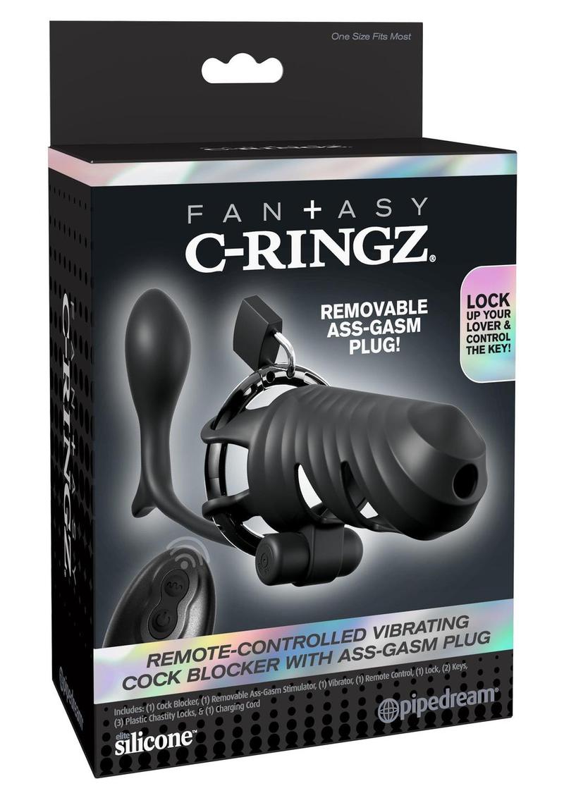 Fantasy C-Ringz Remote Vibrating Cock Blocker