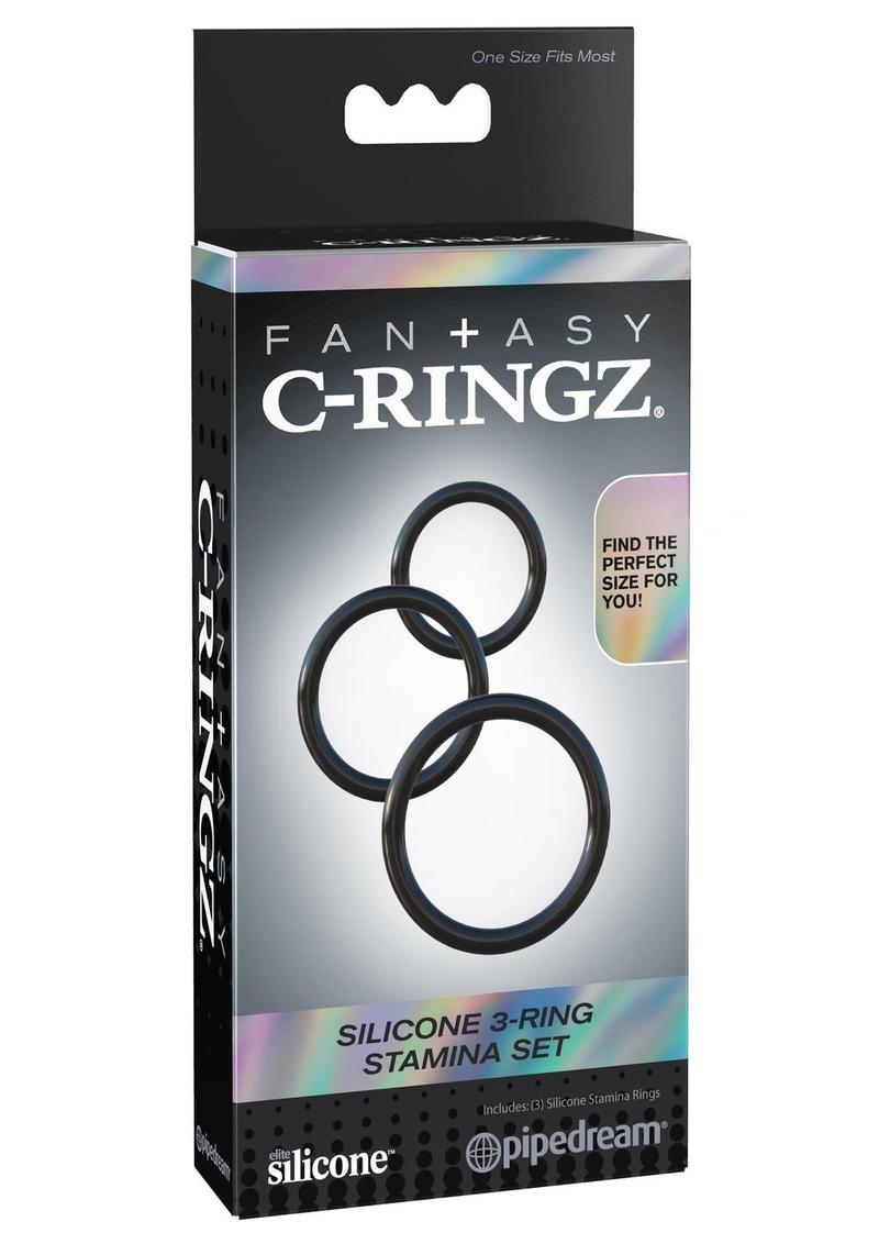 Fantasy C Ringz Silicone 3 Ring Stamina Cock Ring