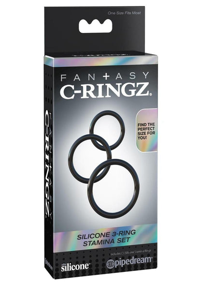 Fantasy C Ringz Silicone 3 Ring Stamina Cock Ring