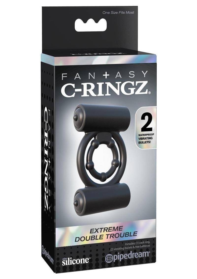 Fantasy C Ringz Silicone Extreme Double Trouble Ring