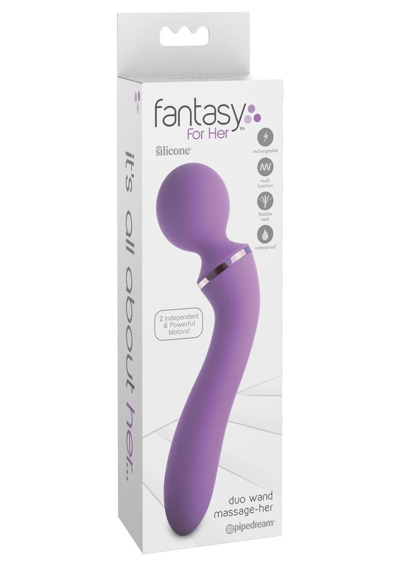 Fantasy For Her Duo Wand Massage-Her Rechargeable Waterproof