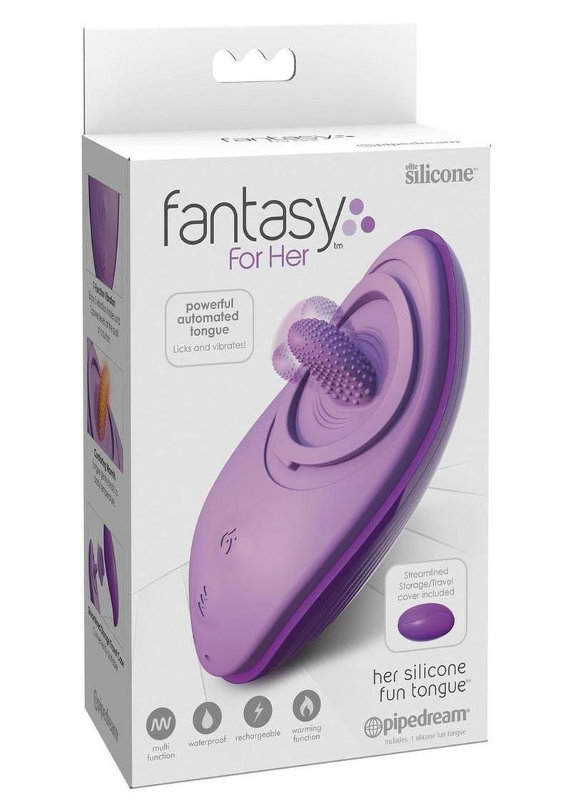 Fantasy For Her Silicone Fun Tongue Multi-Function Licking Vibrator