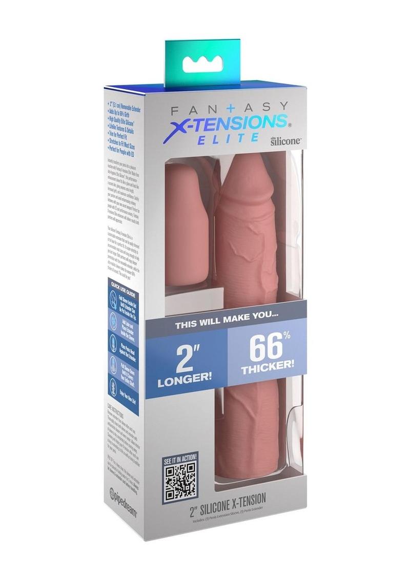 Fantasy X-Tensions Elite Silicone 2 Inch Penis Sleeve