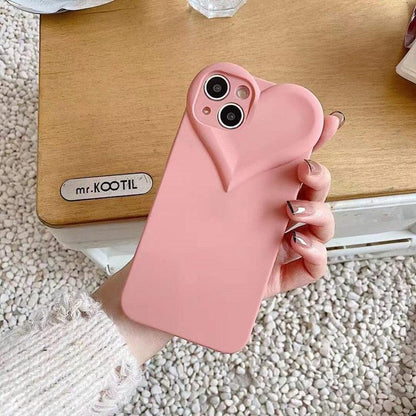 Fashion Cool Black Love Heart Phone Case For iPhone 14 13 Pro Max 12 11 XR XS Dustproof Soft Shockproof Back Cover  Luxury Soft Back Cover Raised Full Camera Protection Bumper Silicone Shockproof Phone Case
