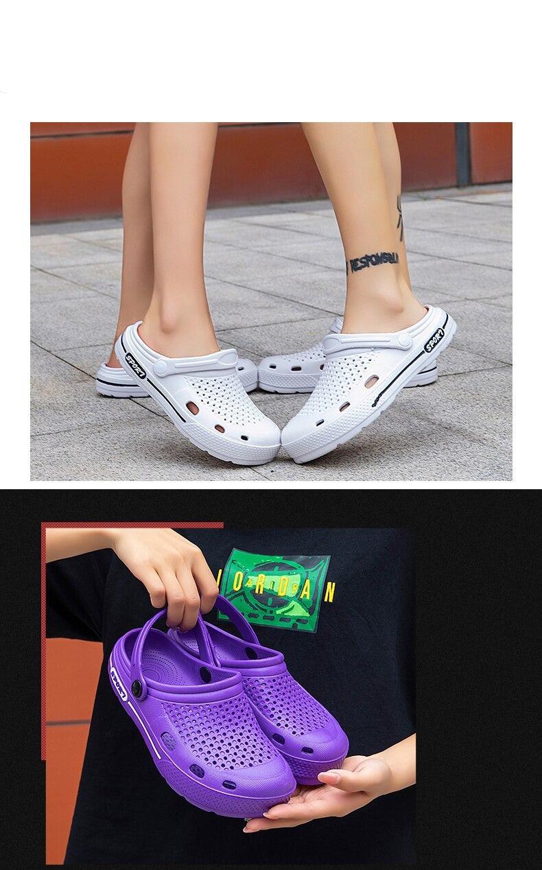 Fashion Womens Mens Garden Shoes Sandal Summer Hole Rubber Clogs Slippers High Quality Garden Sandals Women&