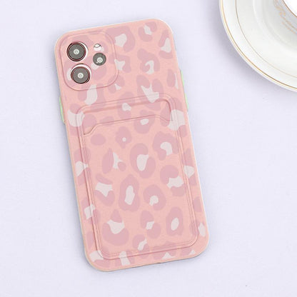Fashionable Anti-Scratch Soft Lining Protective Case For iPhone Cases Card Holder Cute Flower Heart Phone Case For iPhone 12 13 Mini Pro Beautiful Design  Soft Iphone Case