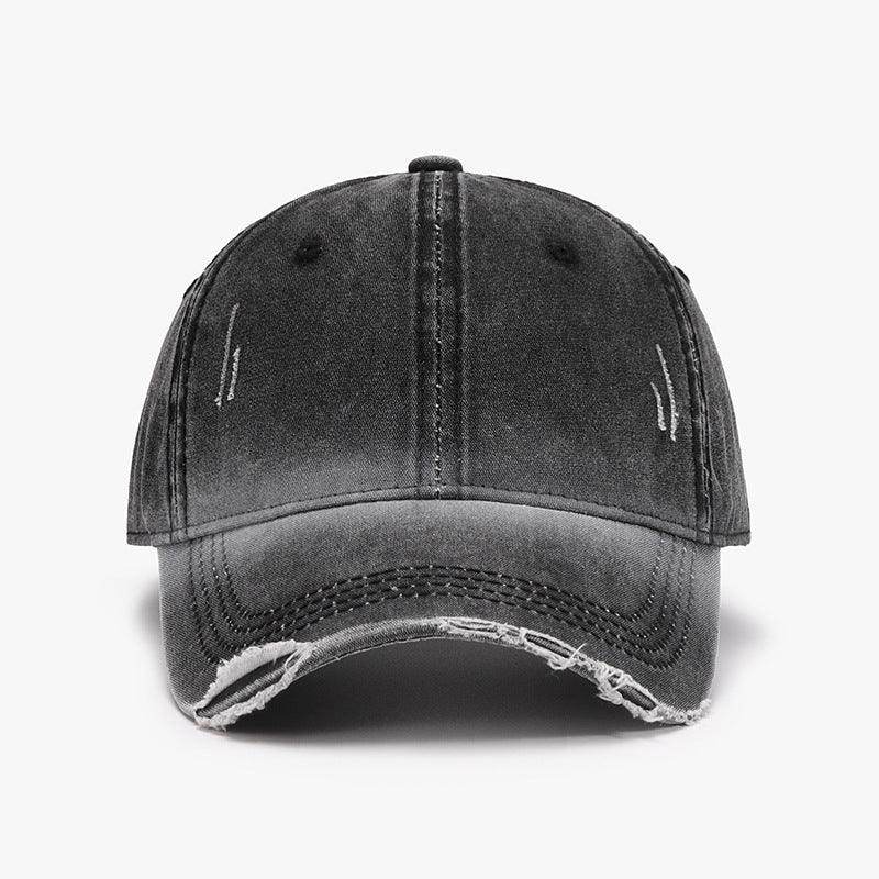 Distressed Washed Adjustable Baseball Cap for All Seasons