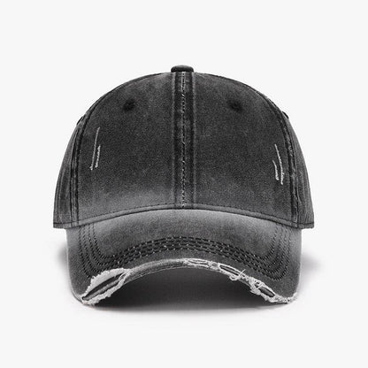 Distressed Washed Adjustable Baseball Cap for All Seasons