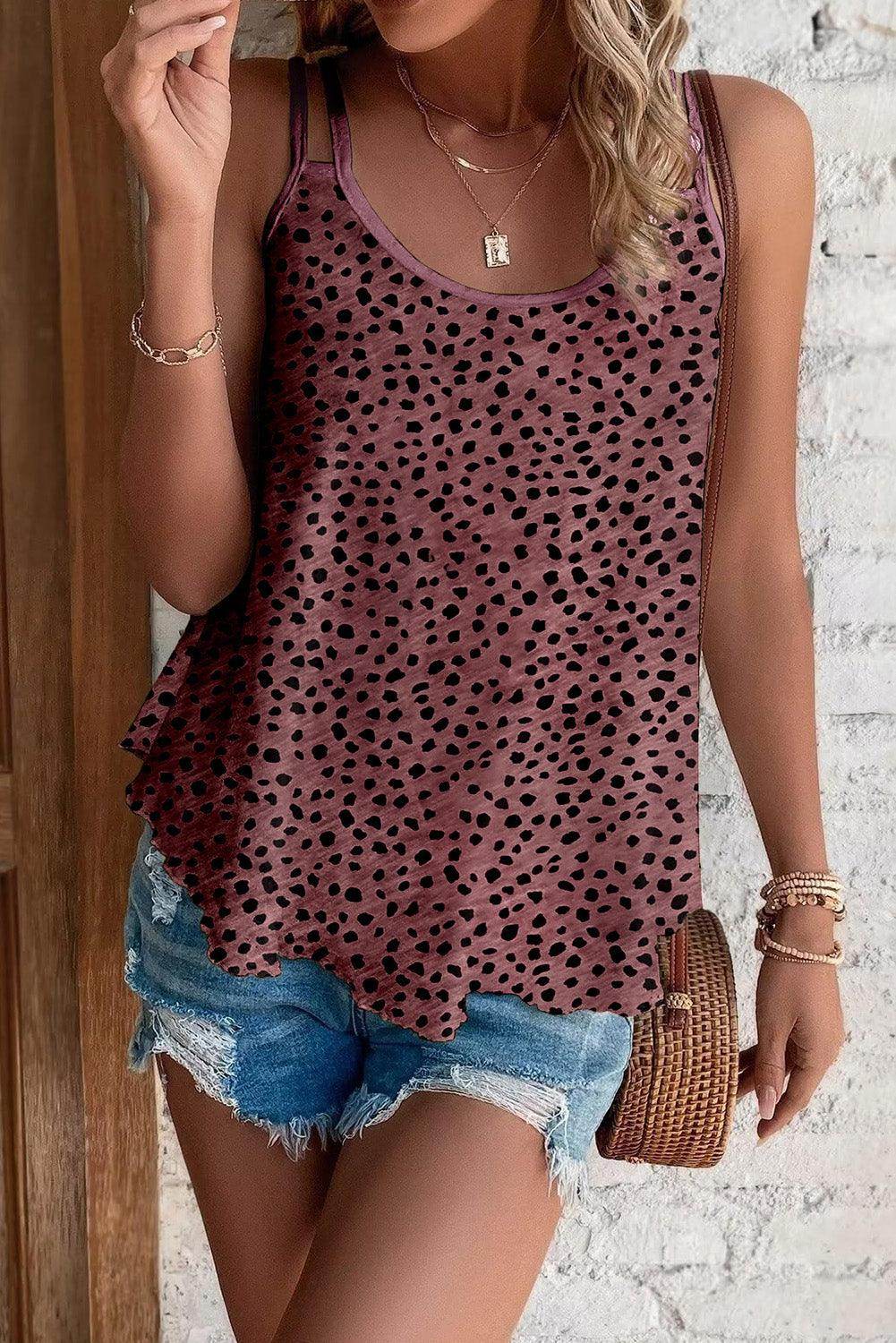 Stylish Printed Round Neck Cami for Everyday Wear