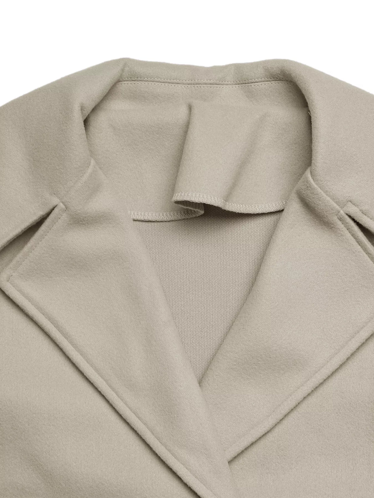 Double-Breasted Wool Blend Outerwear