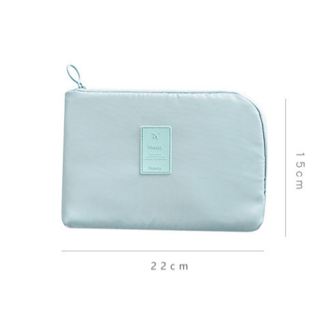 Travel Cable Organizer Pouch Electronic Accessories Carry Case Portable Waterproof Double Layers All-in-One Storage Bag for Cord, Charger, Phone, Earphone
