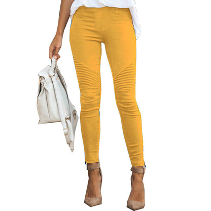 Stylish Womens Casual Slim-fit Stretch Pants