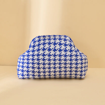 Womens Knitted Bag Striped Clutch