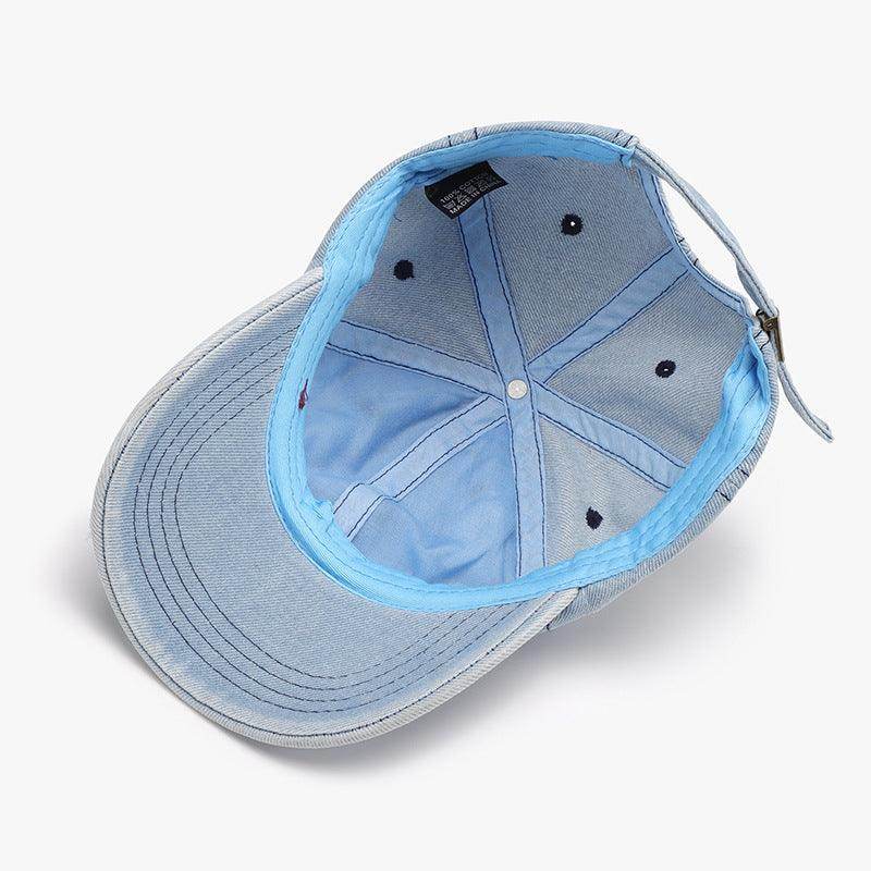 Distressed Cotton Baseball Cap for Casual Style and Comfort