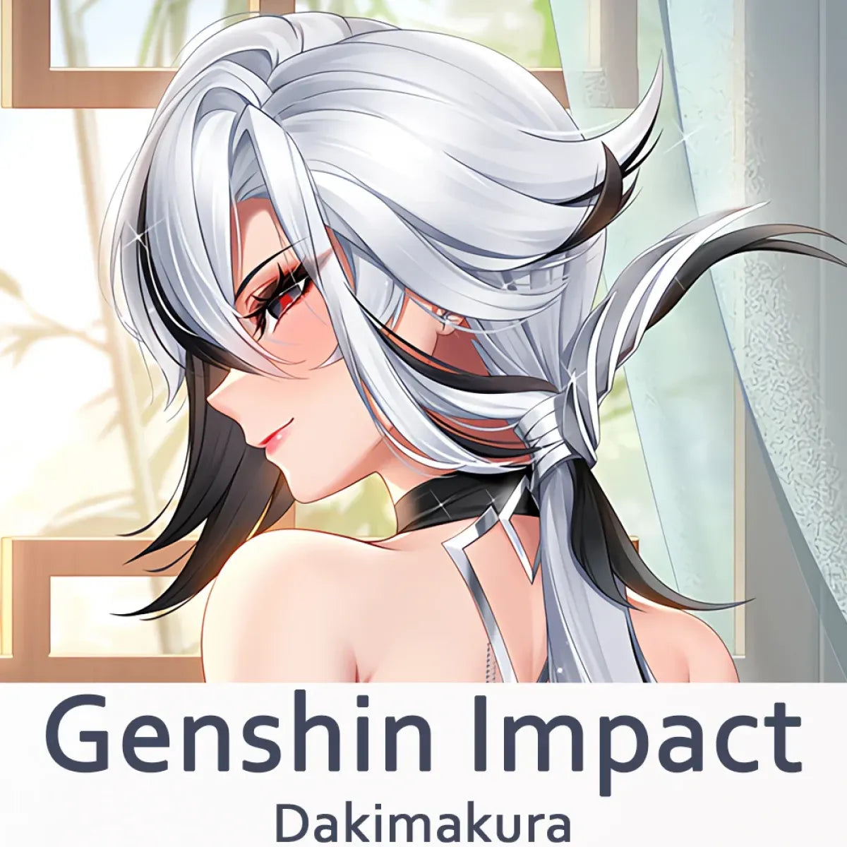 Silver-Haired Femme Fatale Dakimakura – 2WAY Body Pillow Cover