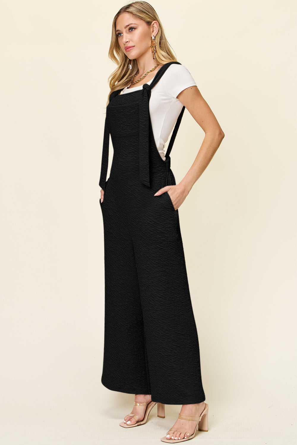 Sleeveless Wide Leg Jumpsuit