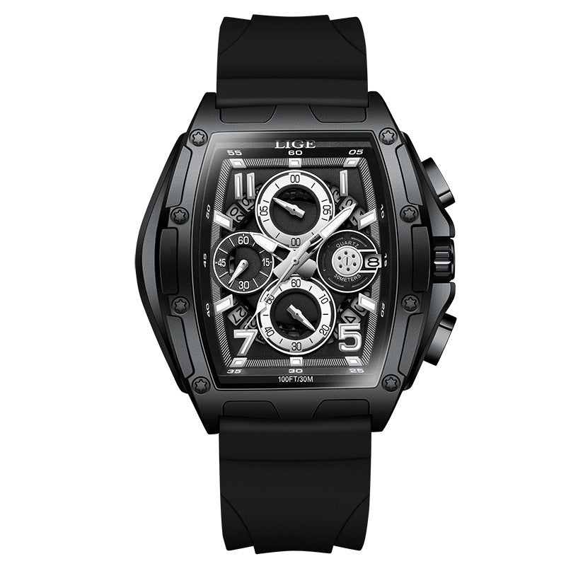 Multi-Sport Waterproof Curved Mirror Watch