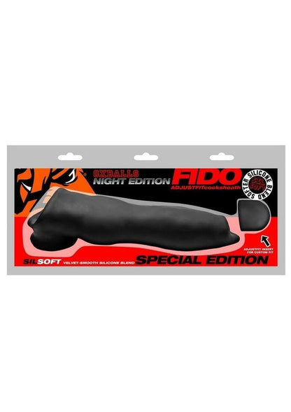 Oxballs Fido Slim Velvet-Smooth Beast Cock Sheath Night Edition