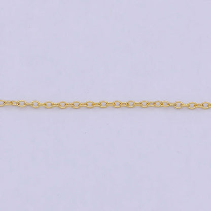 Fine Cable Chain 24K Gold Filled Adjustable Necklace | WA-793 Clearance Pricing