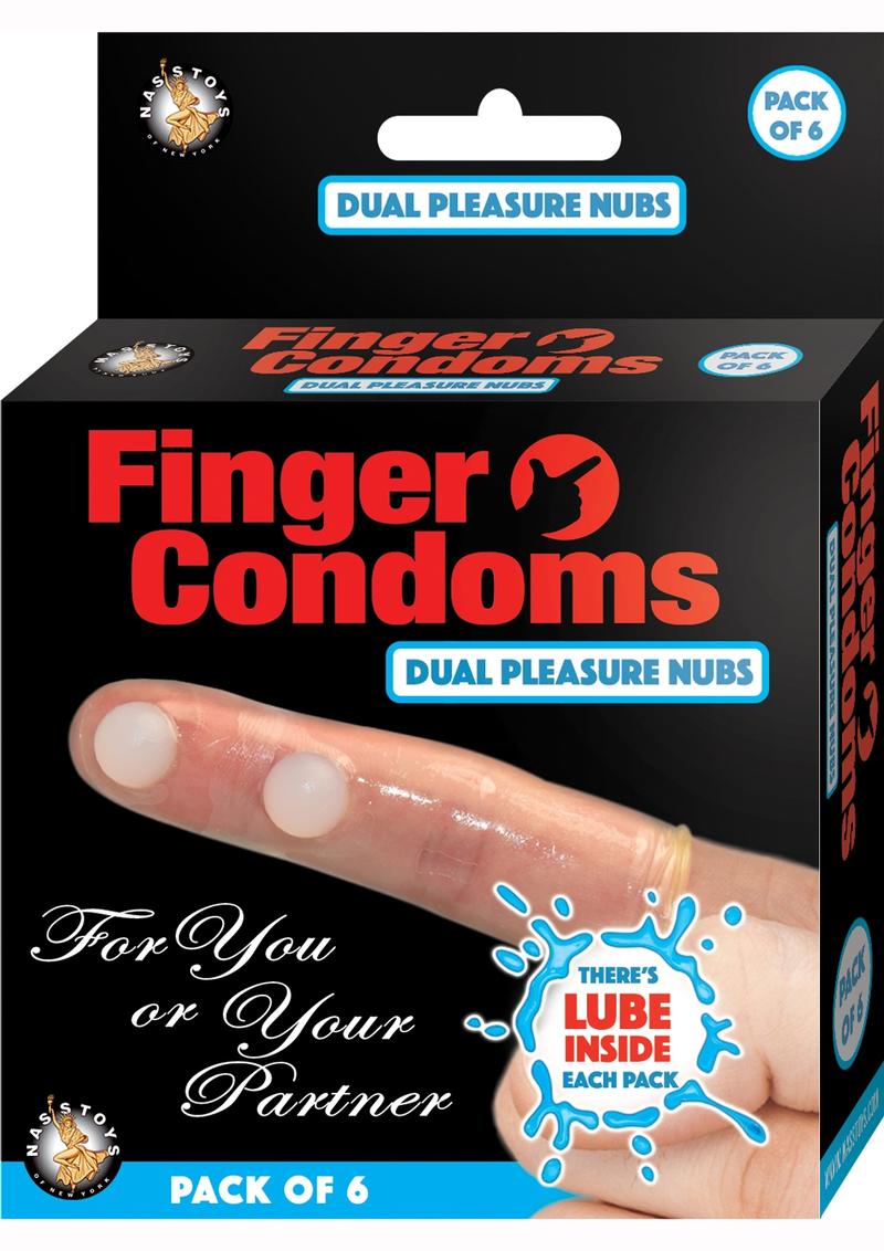 Finger Condoms Dual Pleasure Nubs Pack