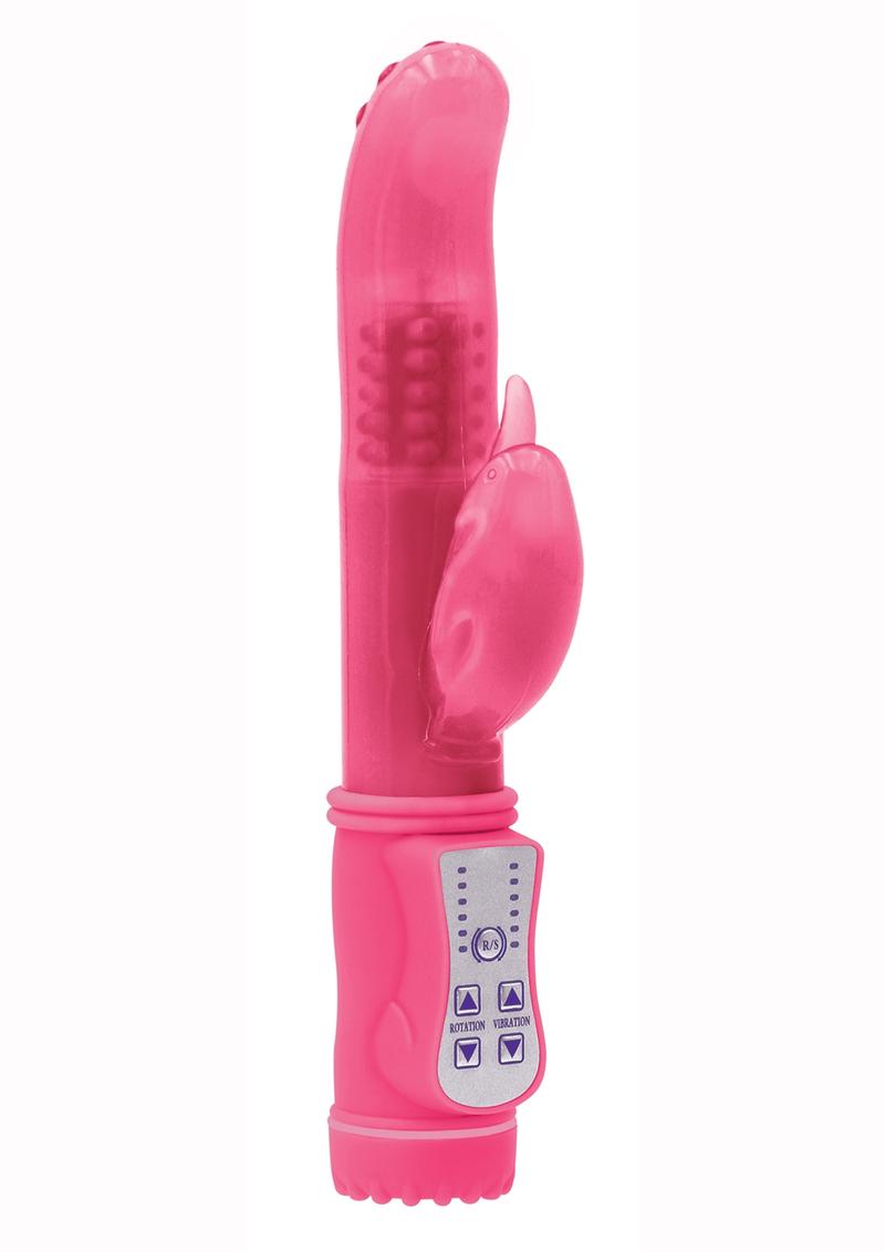 Firefly Jessica Glow In The Dark Thrusting &amp; Rotating Rabbit Vibrator
