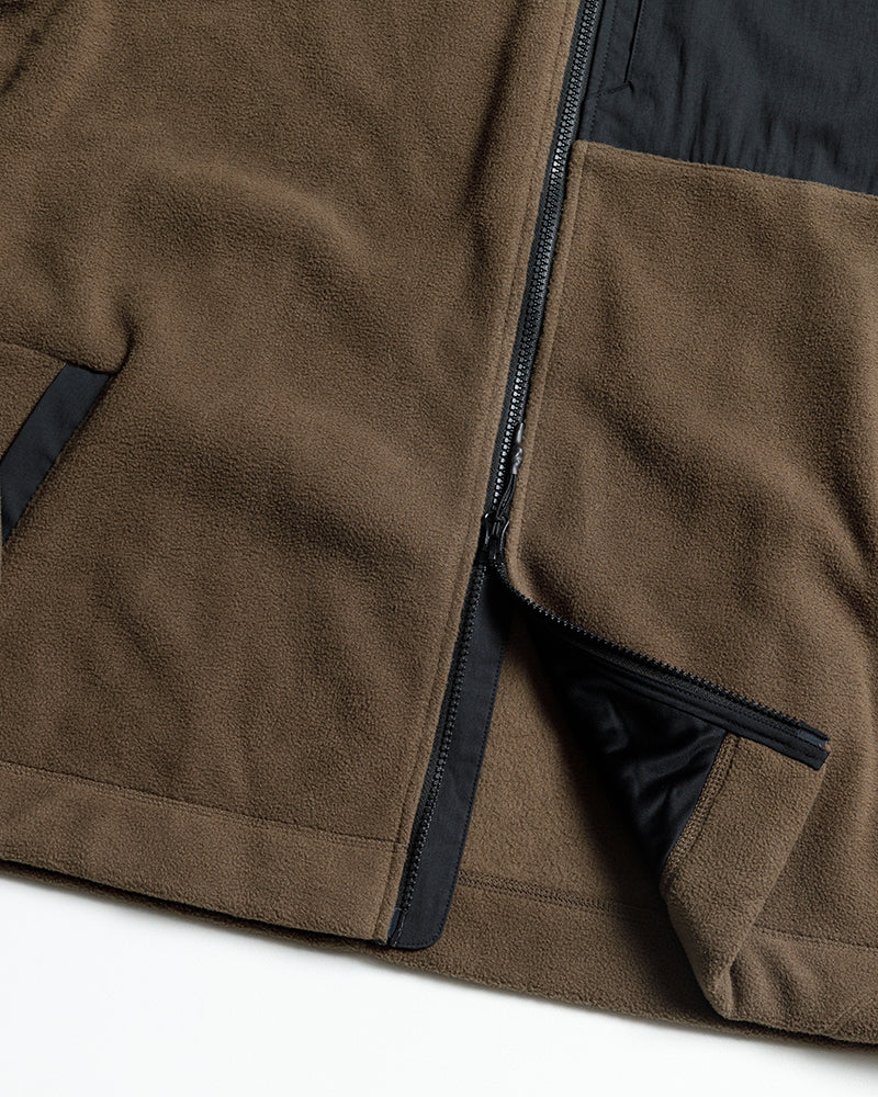 Bruin Fleece Zip Up- Major Brown
