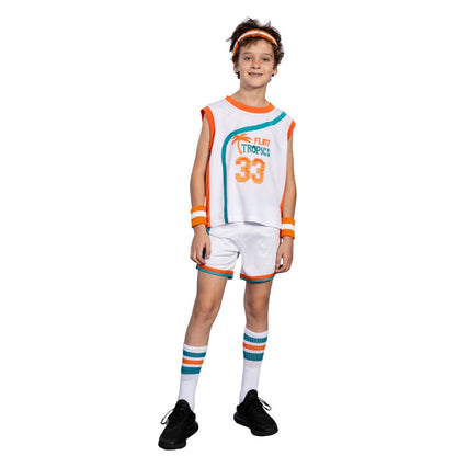 Flint Tropics Kids Unisex Basketball Halloween Cosplay Complete Set