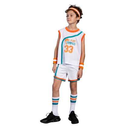 Flint Tropics Kids Unisex Basketball Halloween Cosplay Complete Set