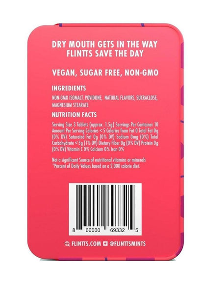 Flintts Mouth Watering Mints Cinnamon Ginger
