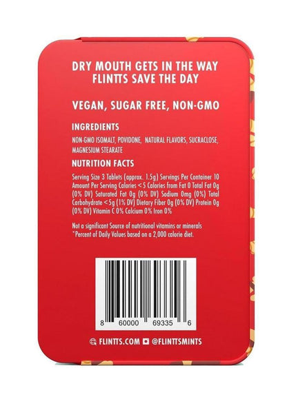 Flintts Mouth Watering Mints Cinnamon Ginger