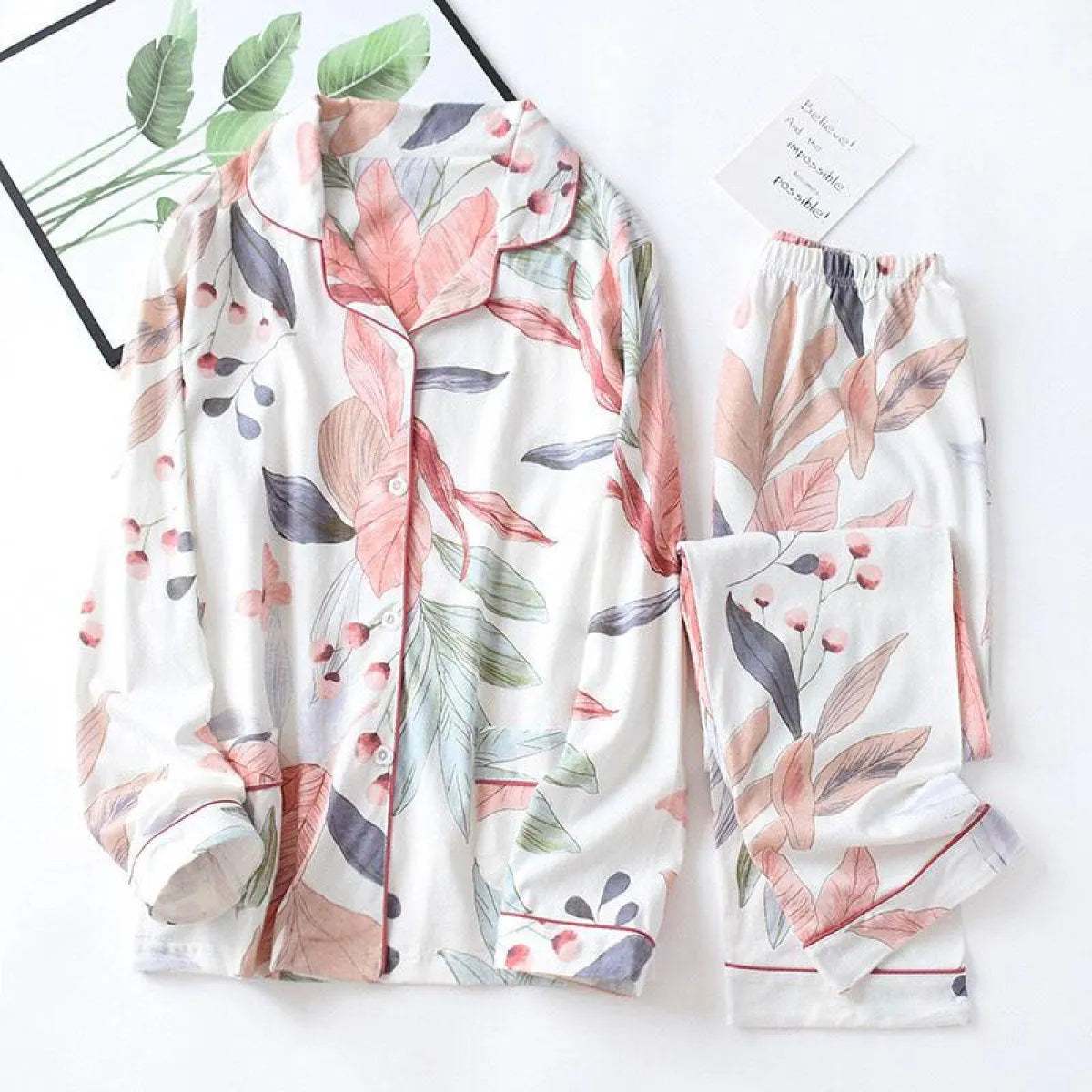 Floral Cotton Pajamas